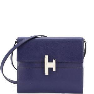 Hermes Bags Hermes Cinhetic To Go Wallet Chevre Chamkila Blue - Main Image